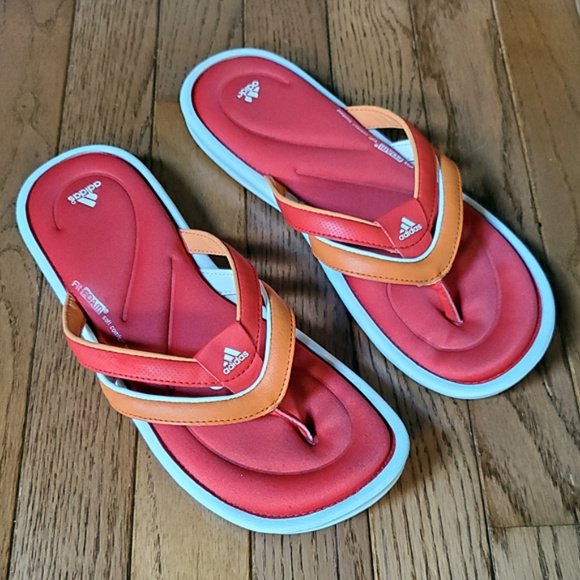adidas fit foam flip flops